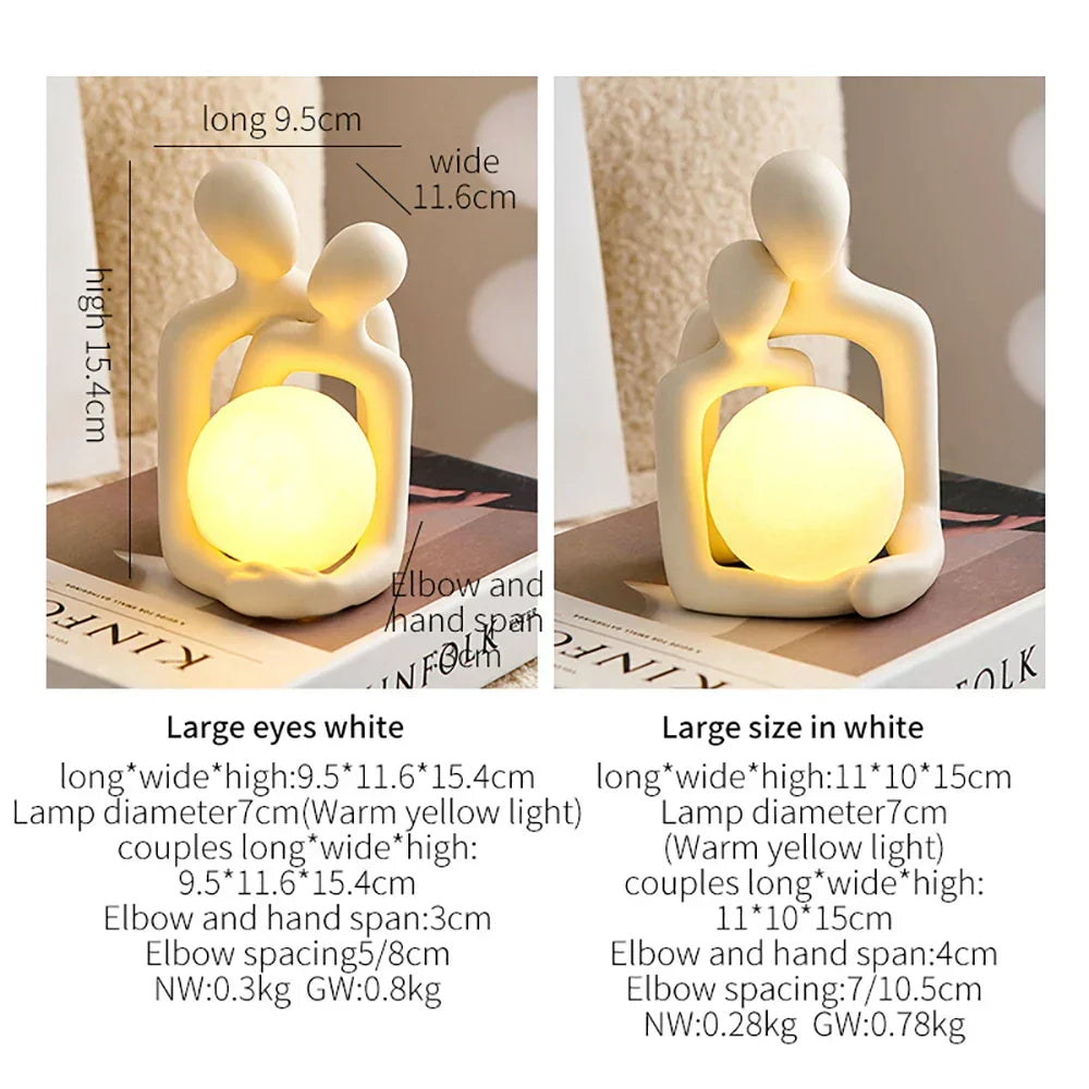 Eternal Bond Love Couple Night Decor Lamp | Luvikno