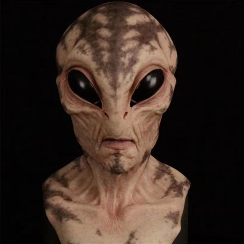Ultimate Alien Encounter Lateks Cosplay Maske Luvikno