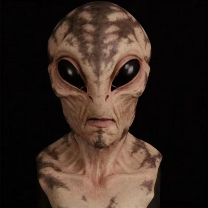Ultimate Alien Encounter Lateks Cosplay Maske Luvikno
