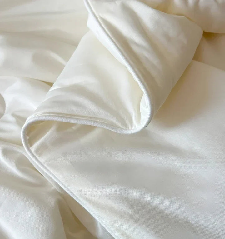 Air Condition Sommer Komforter — Ren Farge Is Silke Kjøleteppe, Lett & Glatt Twin/King Størrelse Quilt | Luvikno