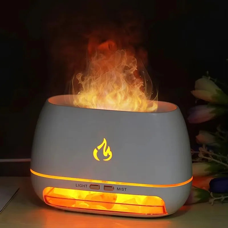 SaltSerenity - Saltlampe Diffuser med Ambient Belysning Luvikno