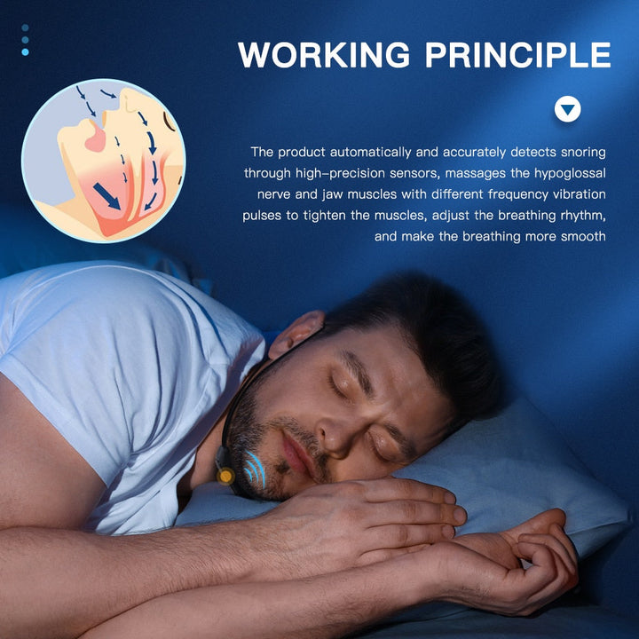 Intelligent anti-snorking-enhet med muskelstimulering