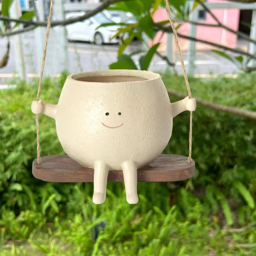 Swing Smiling Face Blomsterpotte | Luvikno