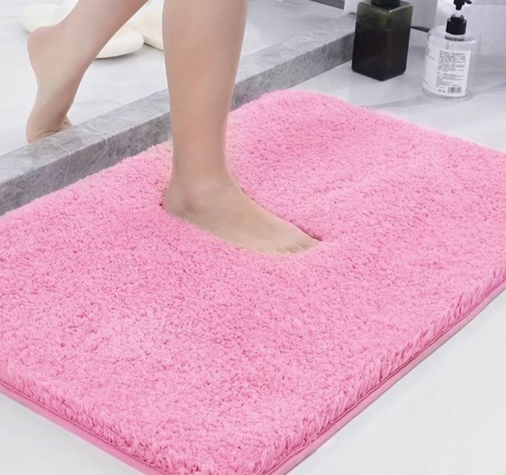 Tykk mikrofiber badematte - Myk, absorberende, sklisikker - Perfekt for bad og soverom | Luvikno