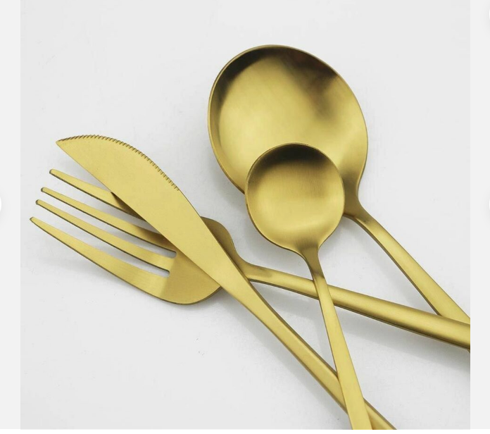 Luvikno | Minimalistisk Rustfritt Stål Bestikk Elegant Enkelhet