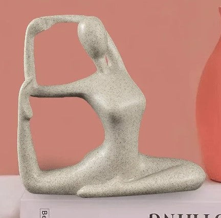 ZenJoy Kvinne i Yoga Figur – Moderne Interiørdekorasjon laget av Resin | Luvikno