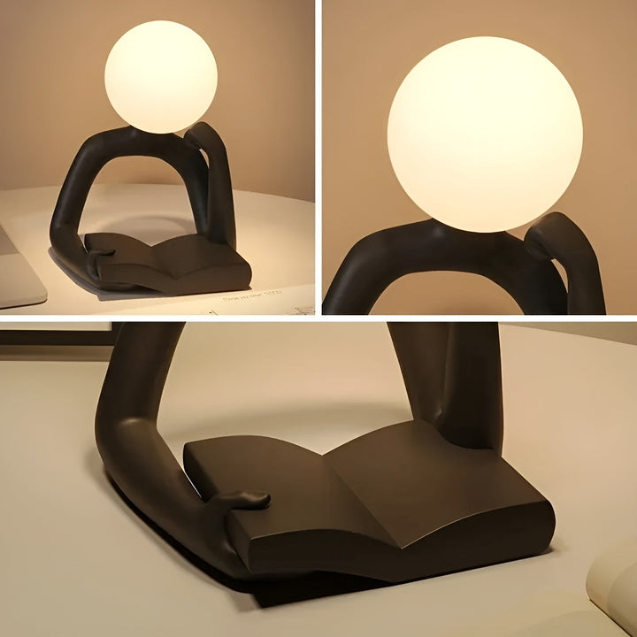 Aura Sculpt Lamp - Moderne Bordlampe med Abstrakt Design | Luvikno