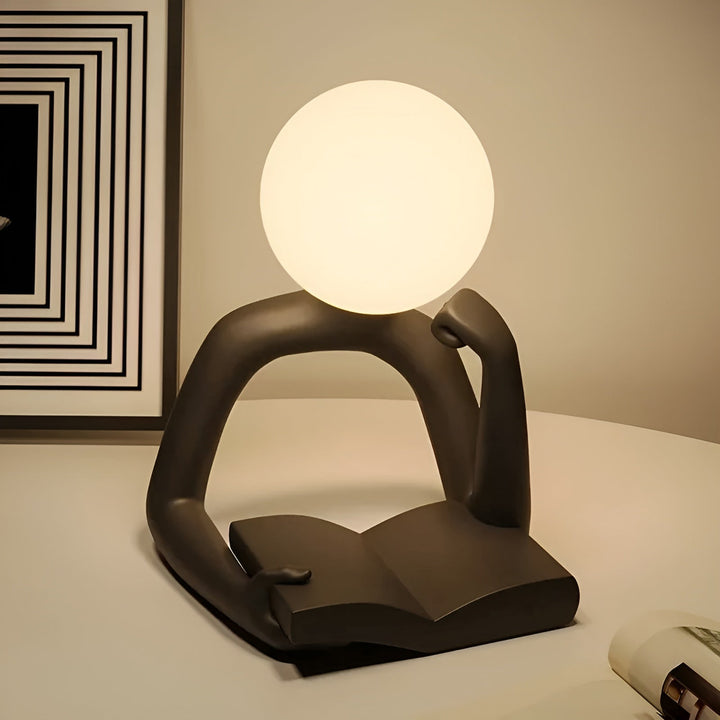 Aura Sculpt Lamp - Moderne Bordlampe med Abstrakt Design | Luvikno