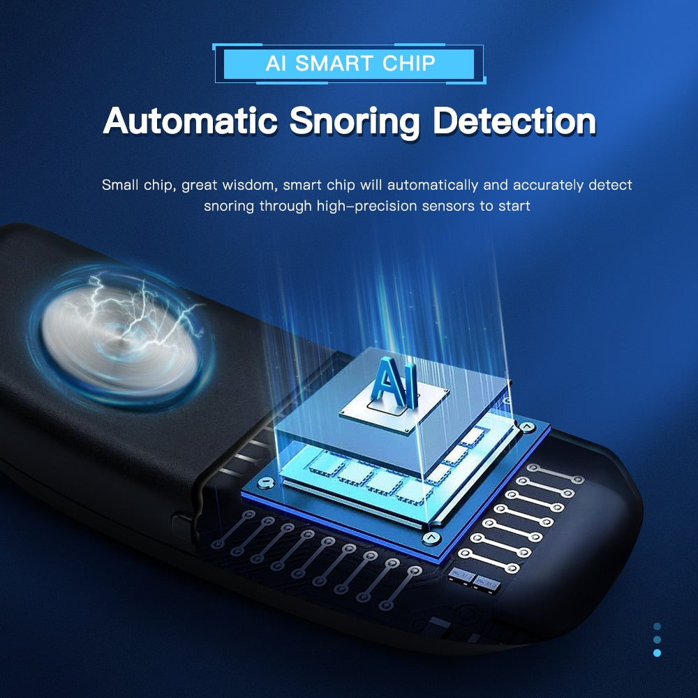 Intelligent anti-snorking-enhet med muskelstimulering