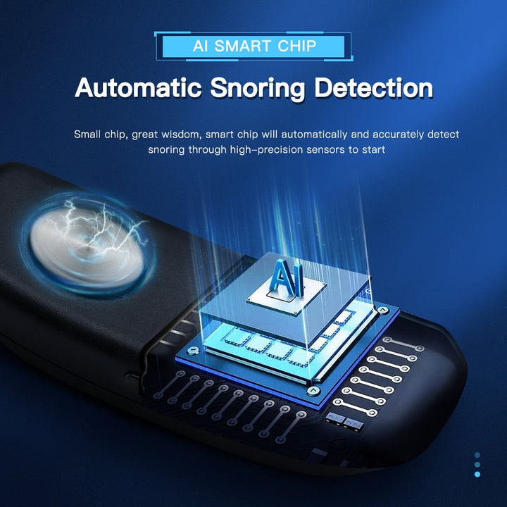Intelligent anti-snorking-enhet med muskelstimulering