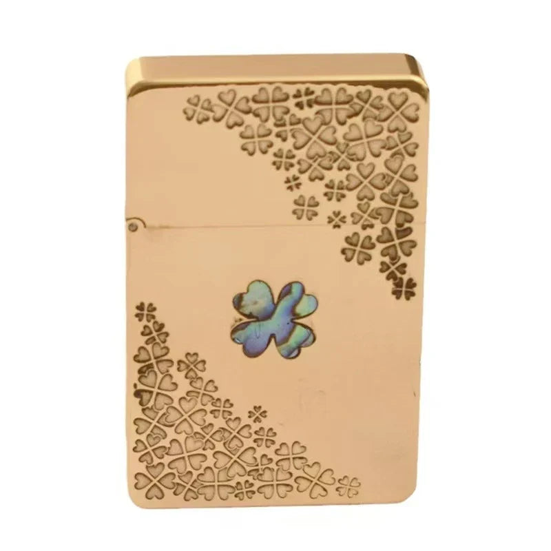 Klassisk Vintage Messing Vindproof Zippo | Luvikno