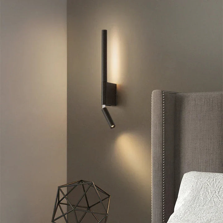 Moderne LED vegglampe for soverom, justerbar vegglampe i hotellstil | Luvikno
