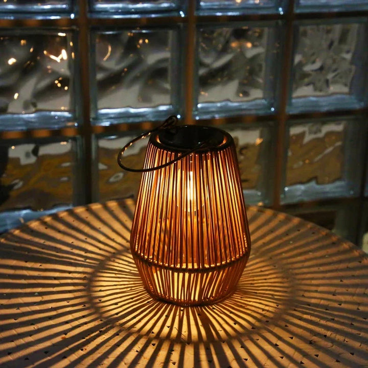Solar Rattan Lantern Luvikno