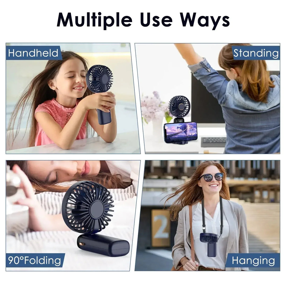 Elektrisk Vifte Bærbar Luftkondisjonering Mini Kjøler Oppladbare Nakke Vifter for Hjem Gratis Frakt Hånd Usb Kjøleblader | Luvikno