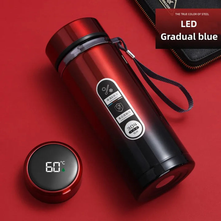 TempraBottle – Smart Termosflaske med LED Temperaturdisplay (800ml–1L) | Luvikno