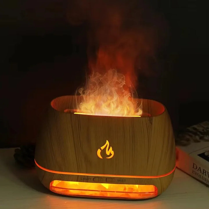 SaltSerenity - Saltlampe Diffuser med Ambient Belysning Luvikno