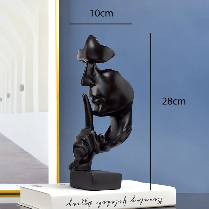 Silent Thinker Abstrakt Ansikt Hjem Dekor | Luvikno