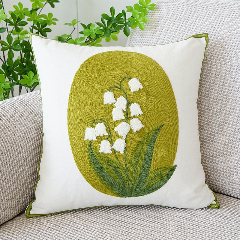Brodert tulipanputeomslag | Luvikno