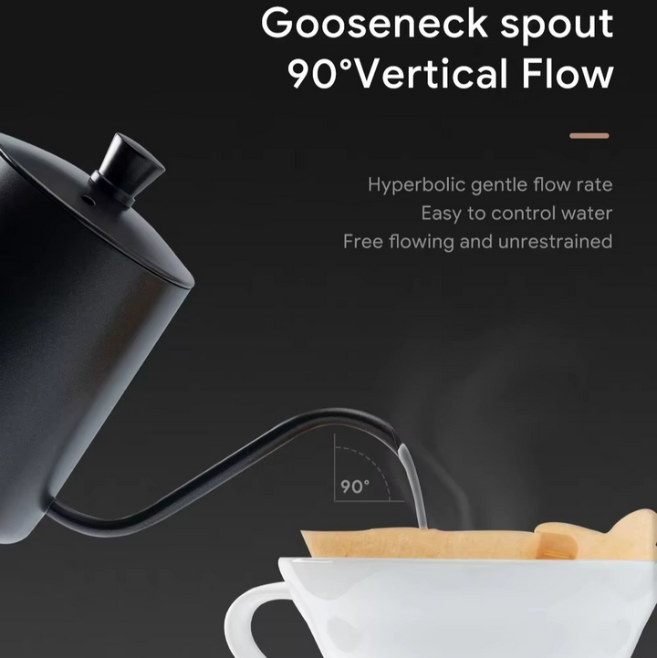 Premium Rustfritt Stål Kaffe Drypp Kjele for Hjemmebrygging Luvikno