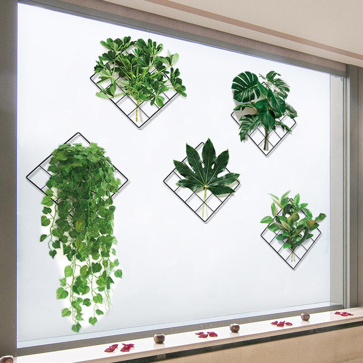 3D Nature Vind Grønn Plante Veggklistremerke | Luvikno