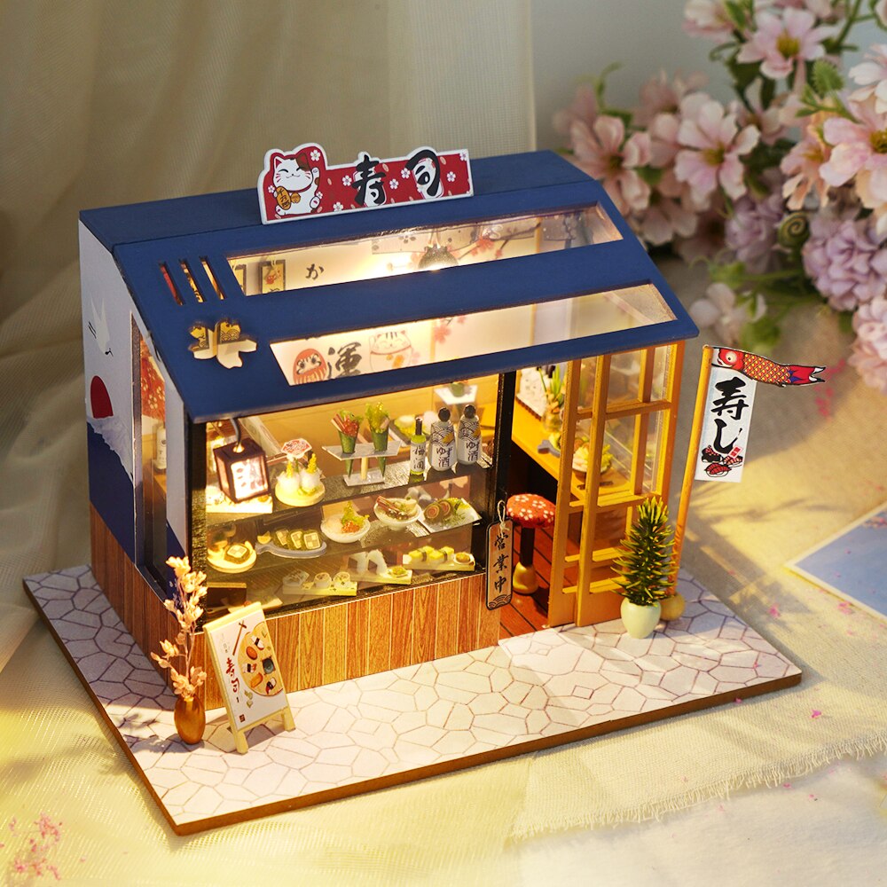Miniatyr DIY Japanske Byggeleker Sett | Luvikno