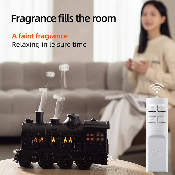 Mini Train Aromaterapi Eterisk Olje Diffuser Lampe Dekor | Luvikno