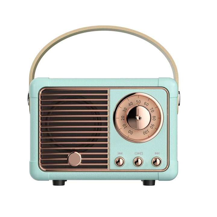 Mini Retro Radio Luviknouetooth Høyttaler | Luvikno