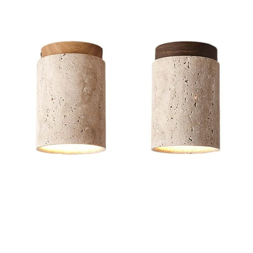 ÉclatPierre – Luksus Travertin LED Pendellampe for Hall Luvikno