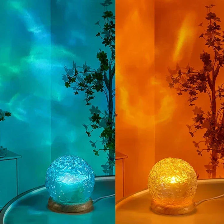 Luvikno | Unik Bølgeeffekt Bordlampe for Avslapning