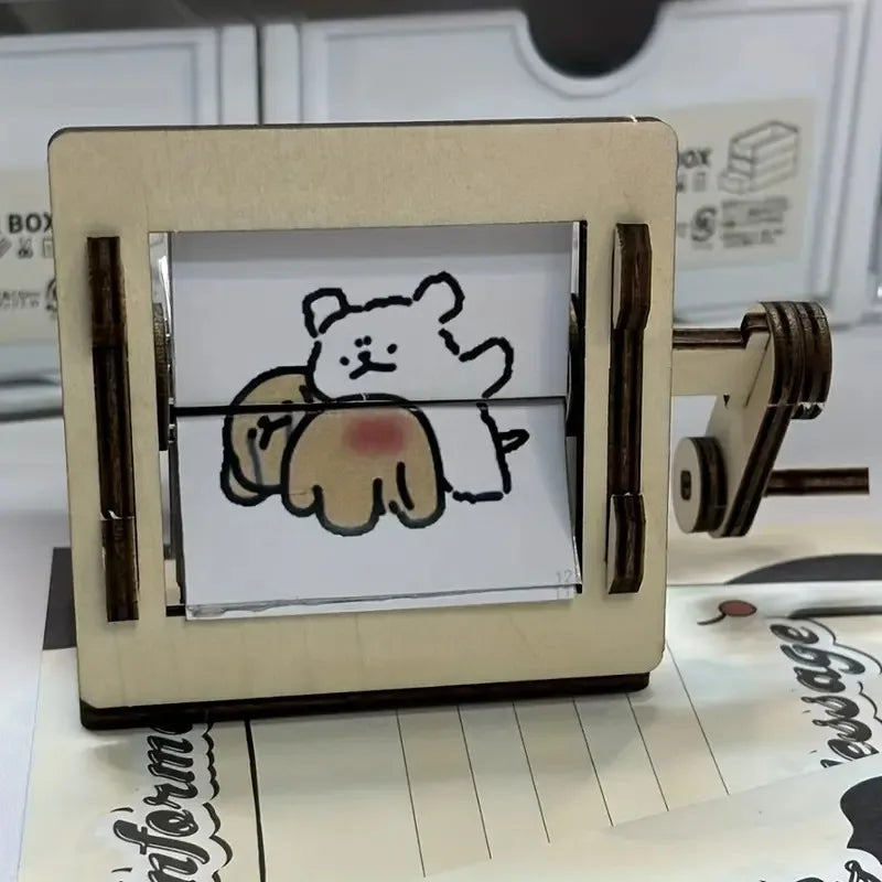 DIY Trekkbare Trekk-Animation Maskin Skrivebord Dekor Sett | Luvikno