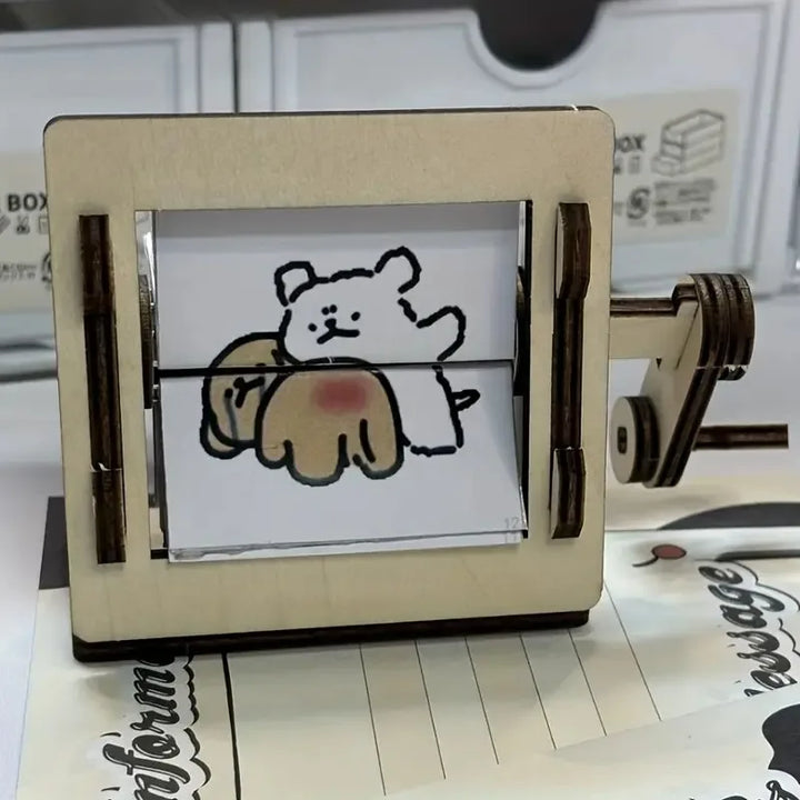 DIY Trekkbare Trekk-Animation Maskin Skrivebord Dekor Sett | Luvikno