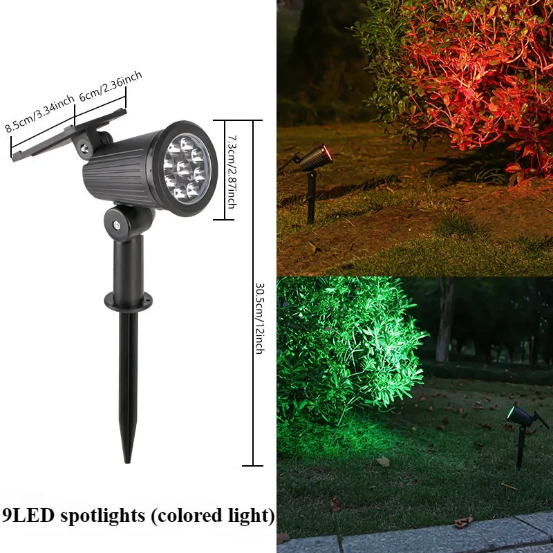 Solar LED Hage Spotlight Utendørs | Luvikno