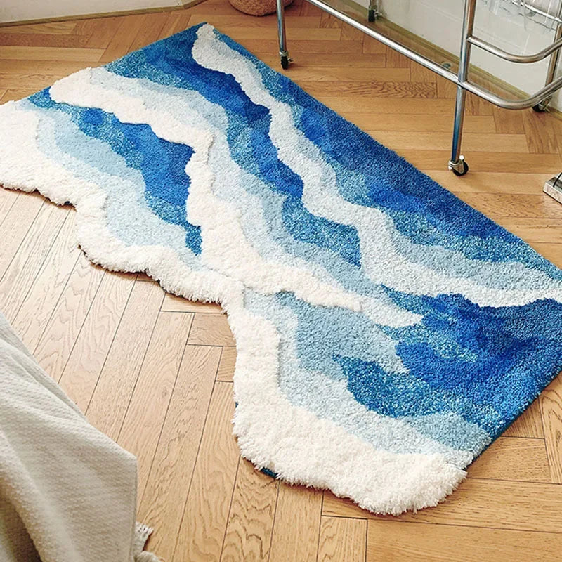 Soft Surf Antiskli Plys Bølgeteppe | Luvikno