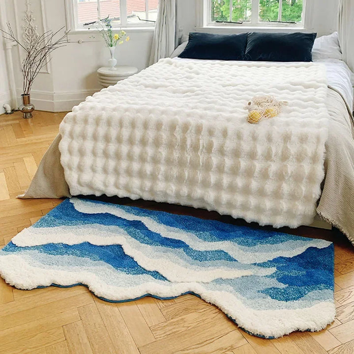 Soft Surf Anti-Slip Plush Wave Rug | Luvikno