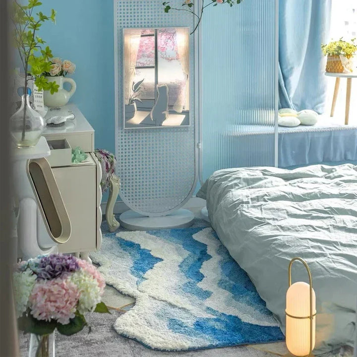 Soft Surf Anti-Slip Plush Wave Rug | Luvikno