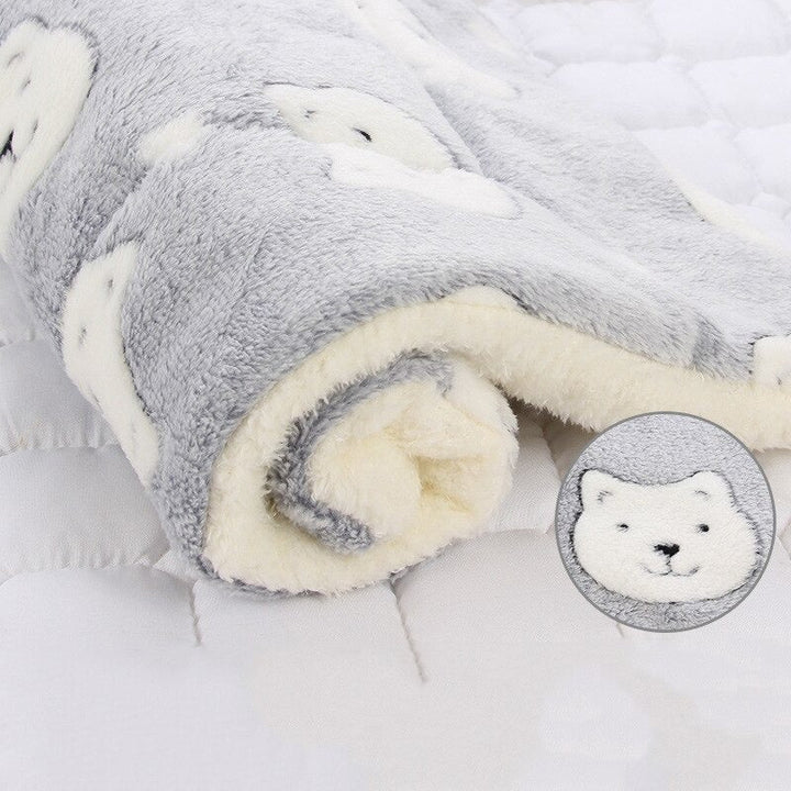 Hundeteppe Plush Vaskbart Kjeledyrpute Luvikno