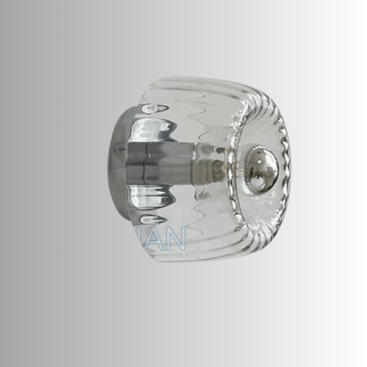 Skandinavisk Bauhaus Vegglampe laget av Glass, Moderne LED Vegglampe for Gang & Stue | Luvikno