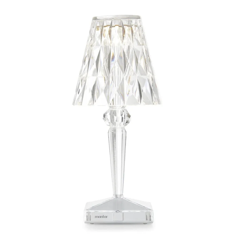CrystalLuxe Bordlampe - Elegant Krystall Bordbelysning Luvikno