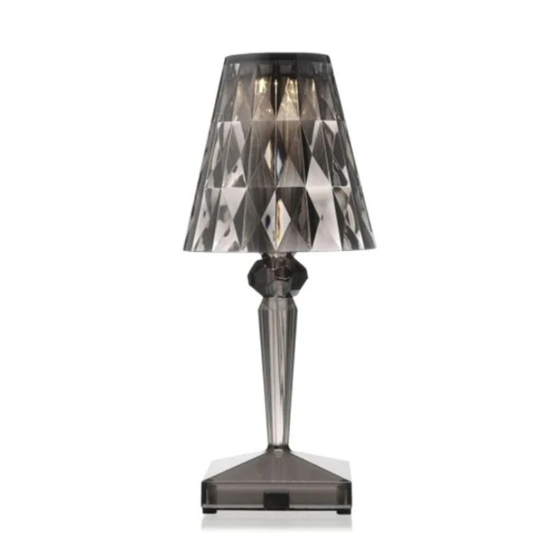 CrystalLuxe Bordlampe - Elegant Krystall Bordbelysning Luvikno