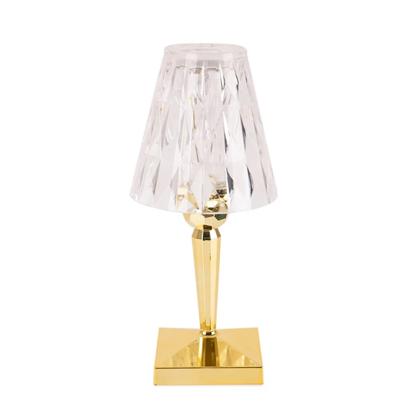 CrystalLuxe Bordlampe - Elegant Krystall Bordbelysning Luvikno