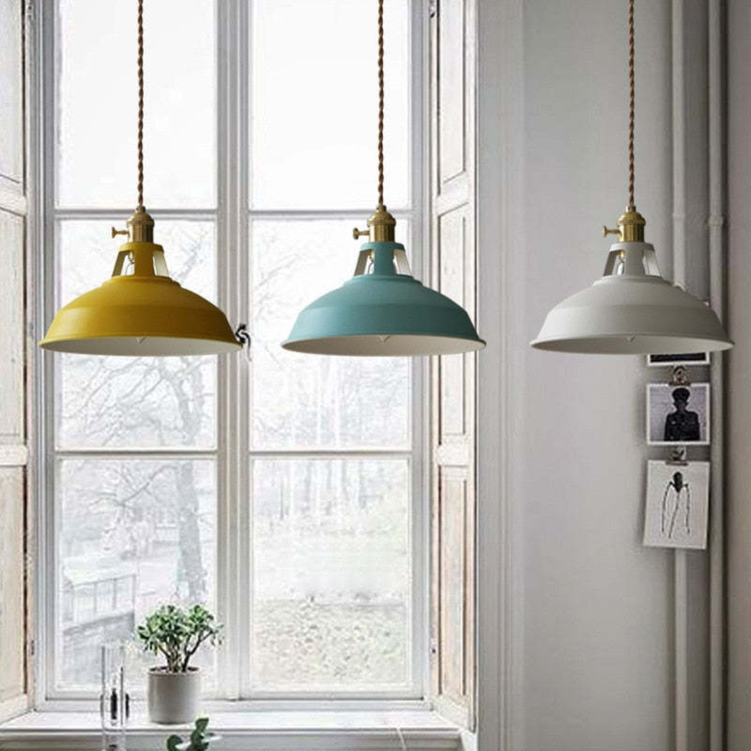 Moderne Fargerik LED Pendellampe - ChromaLuxe | Luvikno