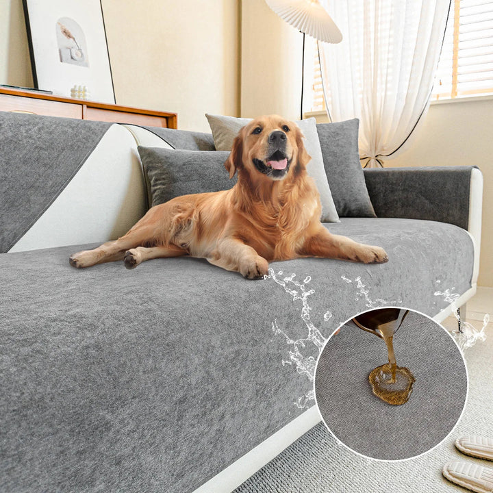 Luvikno | SofaShield Luxe Anti-Scratch Sofa Protectors – Kr ripebestandig Chenille beskyttelse for kjæledyr