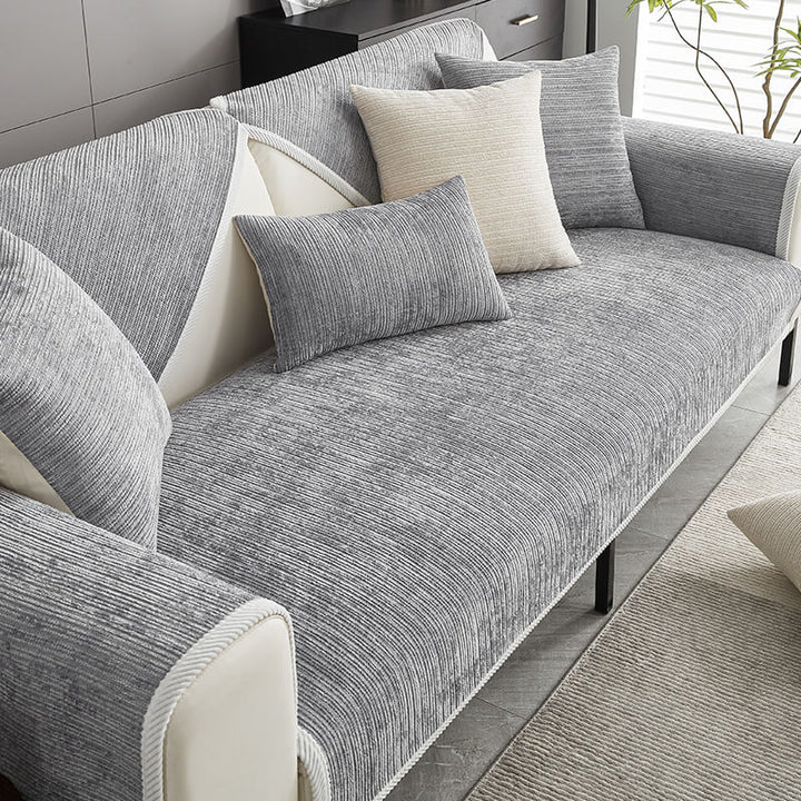 Luvikno | SofaShield Luxe Anti-Scratch Sofa Protectors – Kr ripebestandig Chenille beskyttelse for kjæledyr