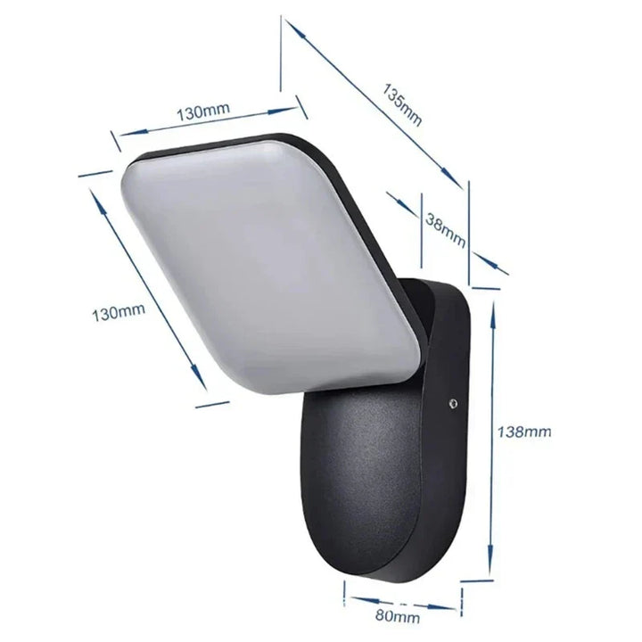 SecureLight - LED Bevegelsessensor Utendørs Lampe | Vanntett & Energieffektiv | Luvikno