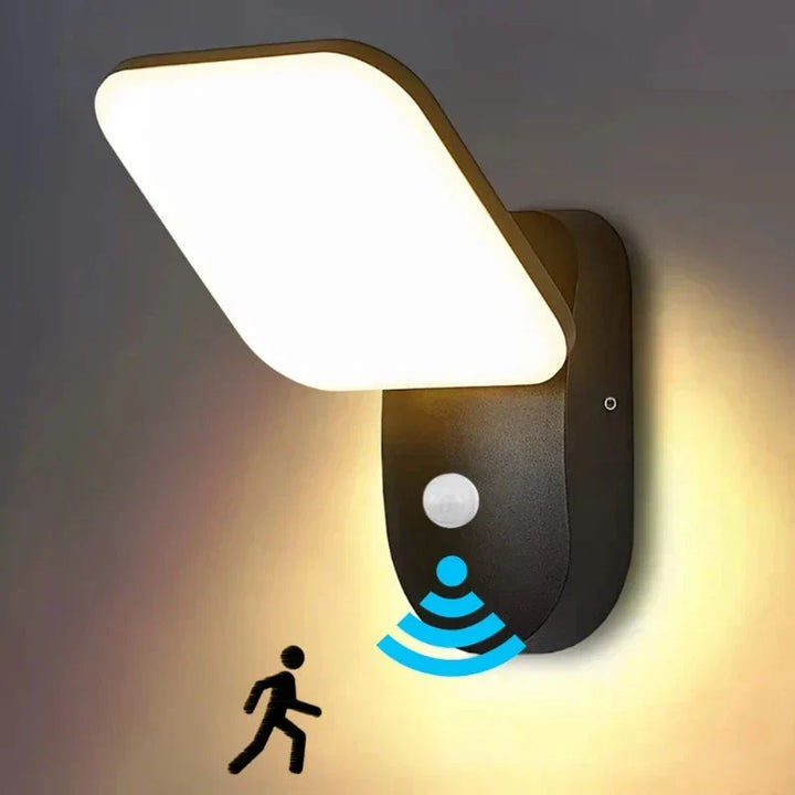 SecureLight - LED Bevegelsessensor Utendørs Lampe | Vanntett & Energieffektiv | Luvikno