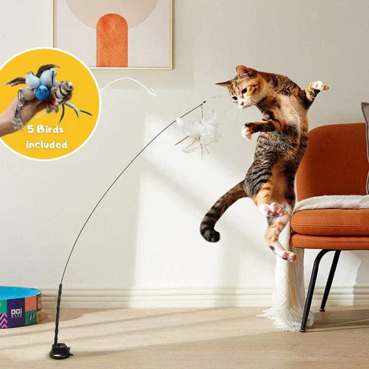 Natural Playtime - Interaktiv Fugle for Katter Luvikno