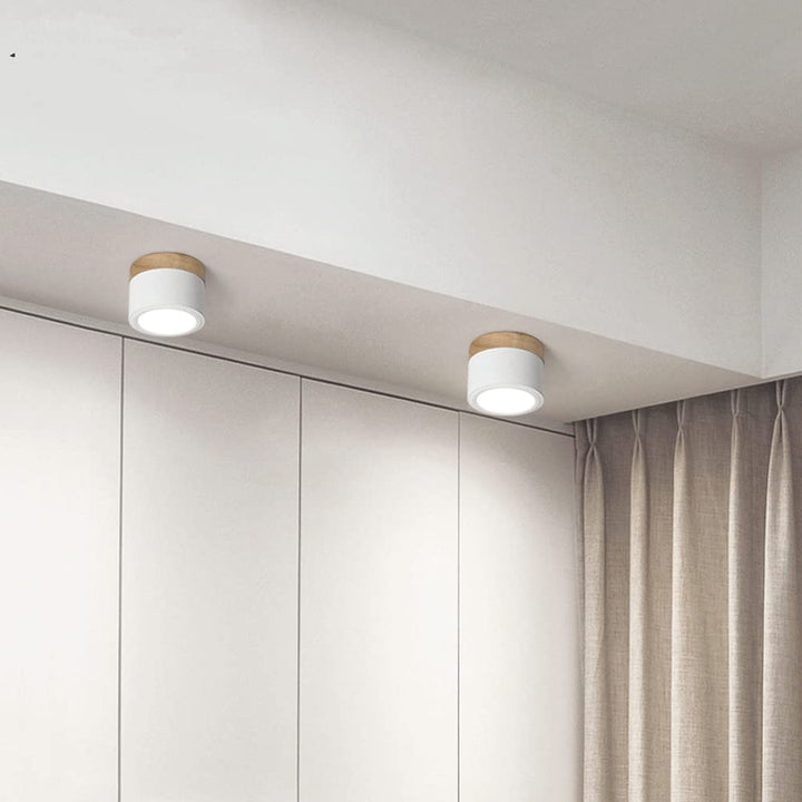 LED Taklampe Moderne Flush Mount Sylinder Luvikno