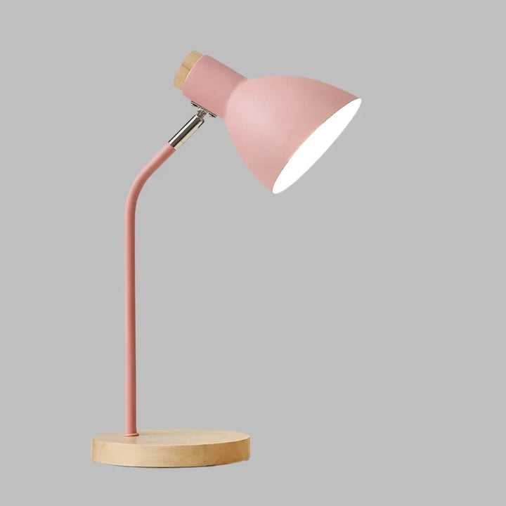 Tre Bordlampe – Kreativ Skandinavisk Skrivebordslampe laget av Tre og Metall | Luvikno