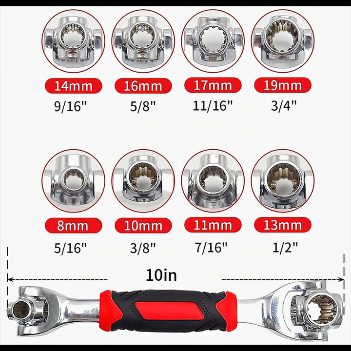 52 i 1 Universal Socket Spanner Wrench | Luvikno