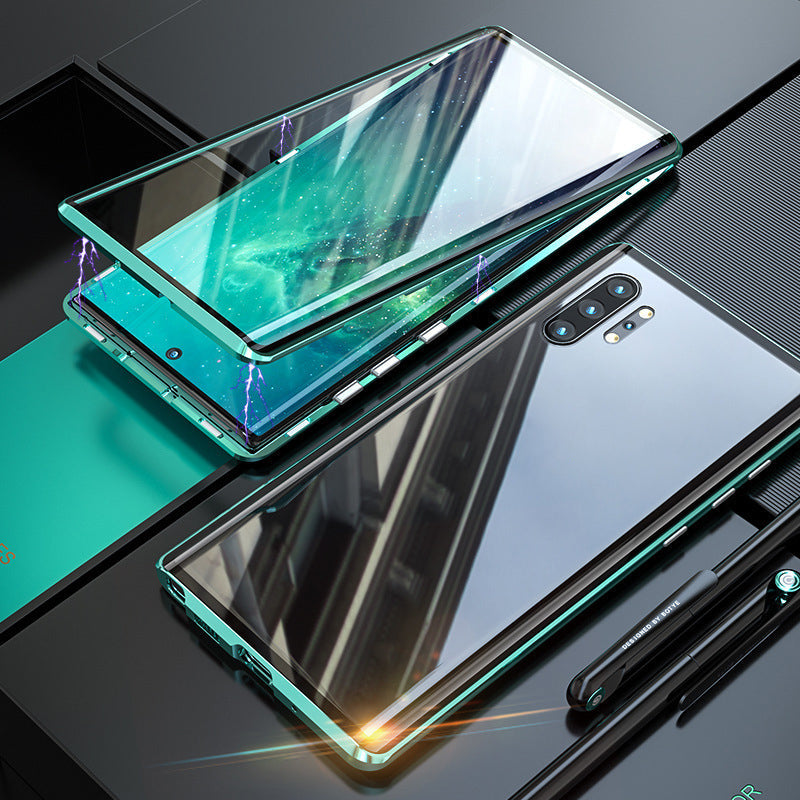 Magnetisk mobildeksel med dobbelt panserglass – for Samsung Galaxy S23/S22/S21/S20 & Note 20/10